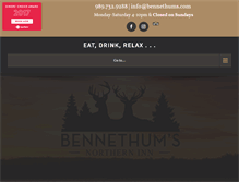 Tablet Screenshot of bennethums.com